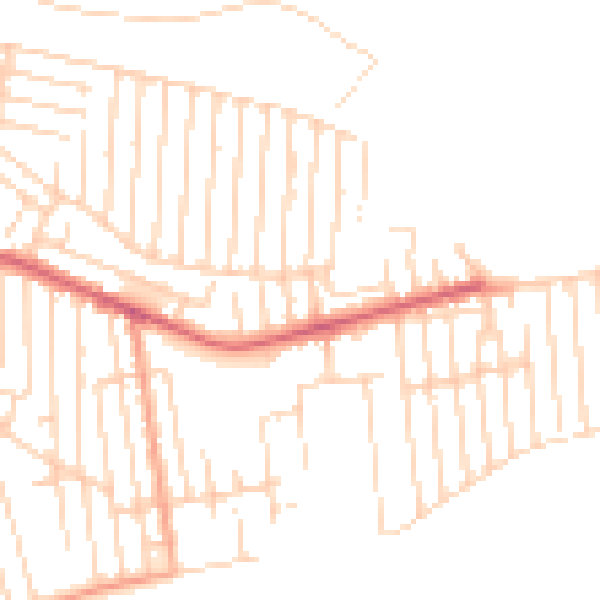 Daytime road noise heatmap for SS8 8NN