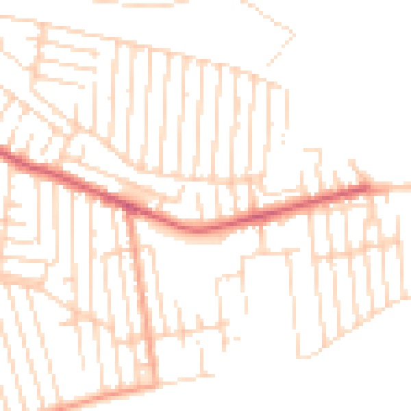 Daytime road noise heatmap for SS8 8NP