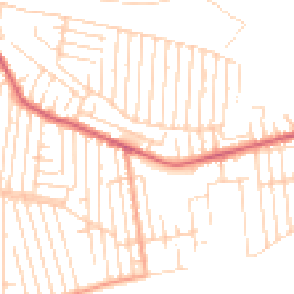 Daytime road noise heatmap for SS8 8PB