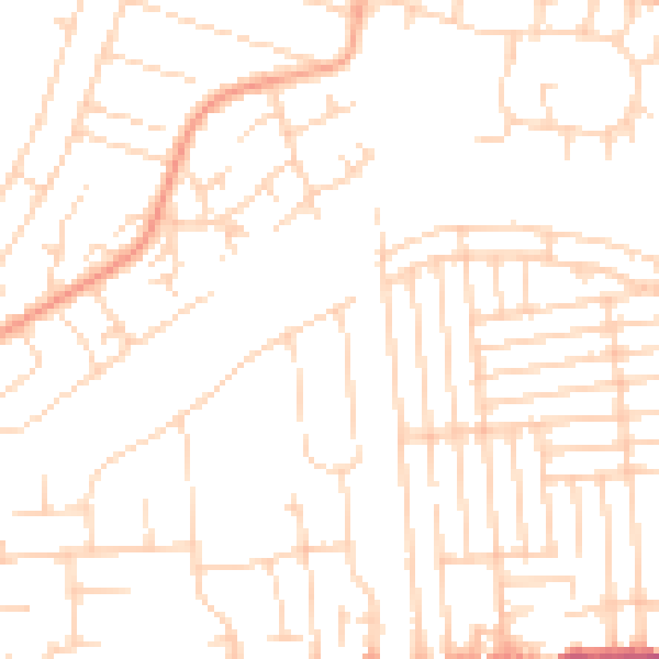 Daytime road noise heatmap for SS8 9HP