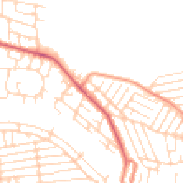 Daytime road noise heatmap for SS8 9PH