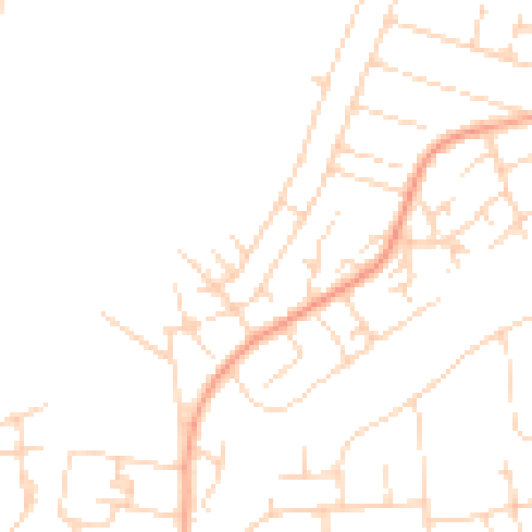 Daytime road noise heatmap for SS8 9QR