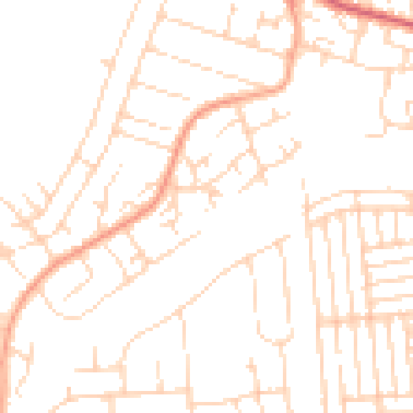 Daytime road noise heatmap for SS8 9TG