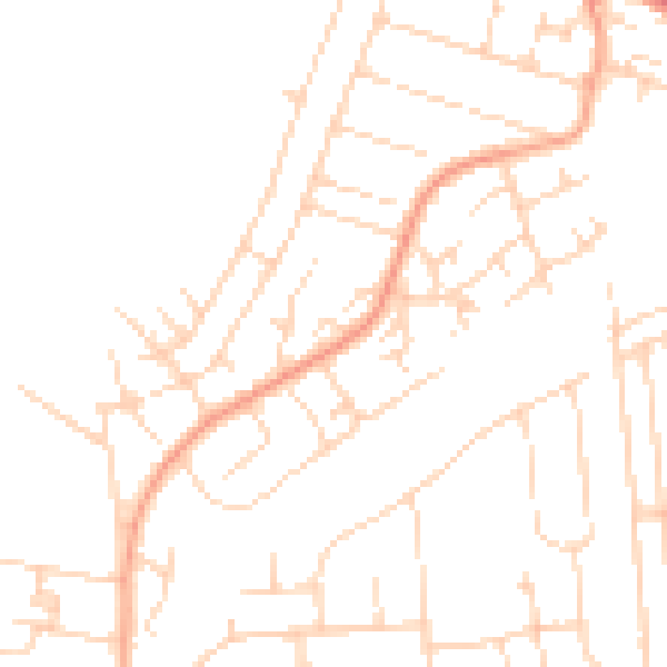 Daytime road noise heatmap for SS8 9YL