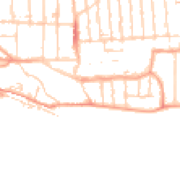 Daytime road noise heatmap for SS9 1AR