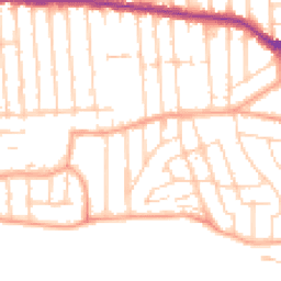 Daytime road noise heatmap for SS9 1DE