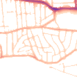 Daytime road noise heatmap for SS9 1HL