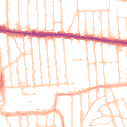 Daytime road noise heatmap for SS9 1NL