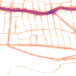 Daytime road noise heatmap for SS9 2NR