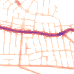 Daytime road noise heatmap for SS9 2PY