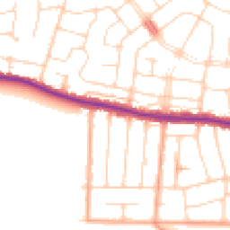 Daytime road noise heatmap for SS9 2QP