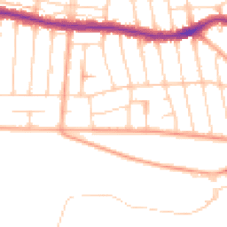 Daytime road noise heatmap for SS9 2RQ