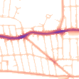 Daytime road noise heatmap for SS9 2UF