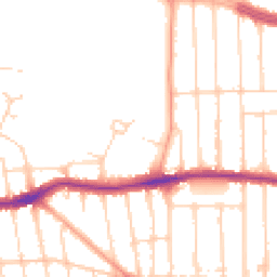Daytime road noise heatmap for SS9 3AL