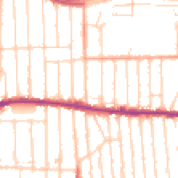 Daytime road noise heatmap for SS9 3DN
