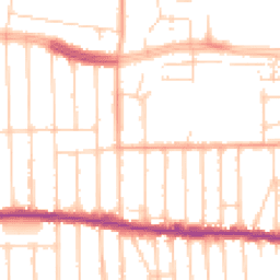 Daytime road noise heatmap for SS9 3DU