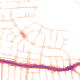 Daytime road noise heatmap for SS9 3FA