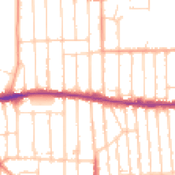 Daytime road noise heatmap for SS9 3FR