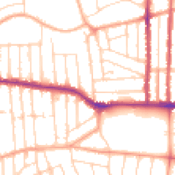 Daytime road noise heatmap for SS9 3GA