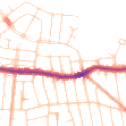 Daytime road noise heatmap for SS9 3PL