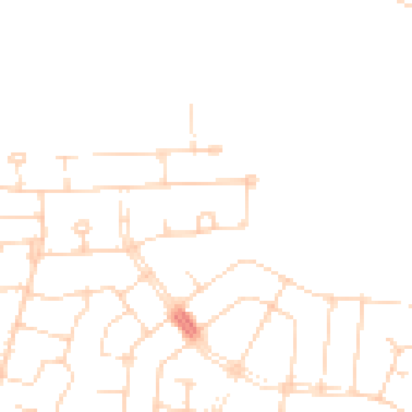 Daytime road noise heatmap for SS9 3UD