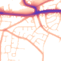 Daytime road noise heatmap for SS9 4BD