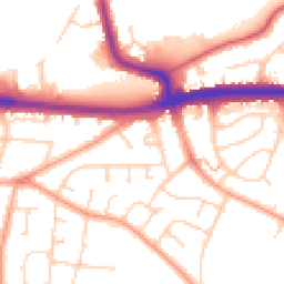 Daytime road noise heatmap for SS9 4BL