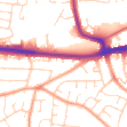 Daytime road noise heatmap for SS9 4DB