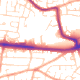 Daytime road noise heatmap for SS9 4DE