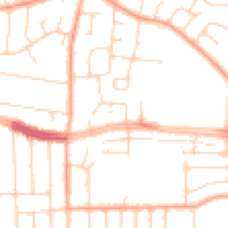 Daytime road noise heatmap for SS9 4HB