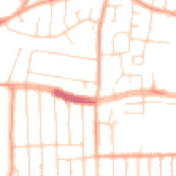Daytime road noise heatmap for SS9 4JD