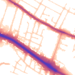 Daytime road noise heatmap for SS9 5EU