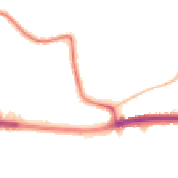 Night-time road noise heatmap for SS9 5FH