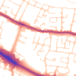 Daytime road noise heatmap for SS9 5NT