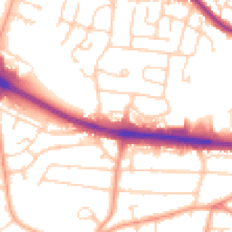 Daytime road noise heatmap for SS9 5PQ