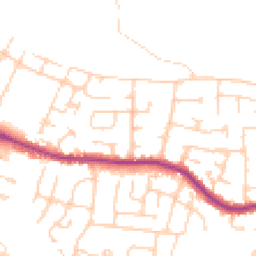 Daytime road noise heatmap for SS9 5RG