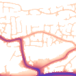 Daytime road noise heatmap for SS9 5TX