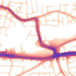 Daytime road noise heatmap for SS9 5UZ
