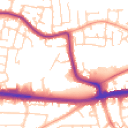 Daytime road noise heatmap for SS9 5XA