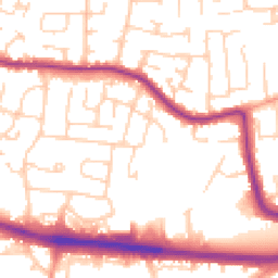 Daytime road noise heatmap for SS9 5XT