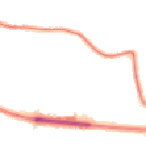 Night-time road noise heatmap for SS9 5XU