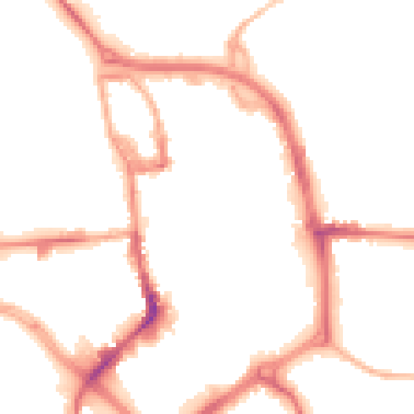 Night-time road noise heatmap for ST1 1LH