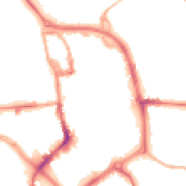 Night-time road noise heatmap for ST1 1LQ