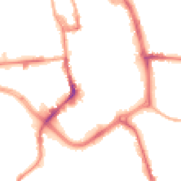 Night-time road noise heatmap for ST1 1QH