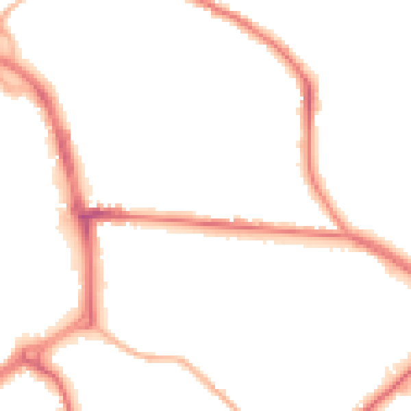 Night-time road noise heatmap for ST1 2AS