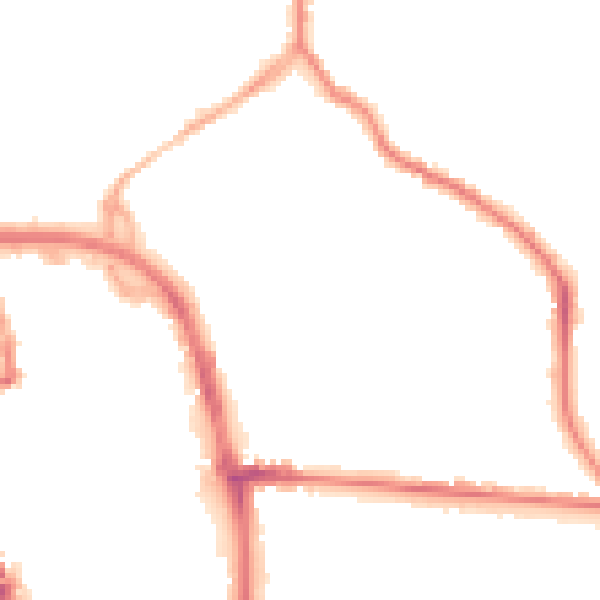 Night-time road noise heatmap for ST1 2HP