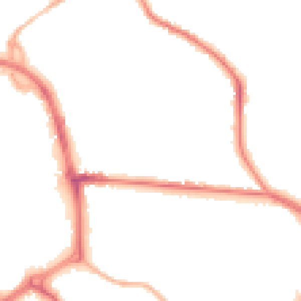 Night-time road noise heatmap for ST1 2NX
