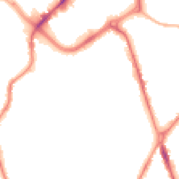 Night-time road noise heatmap for ST1 3BH