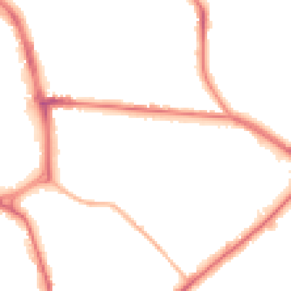 Night-time road noise heatmap for ST1 3QN