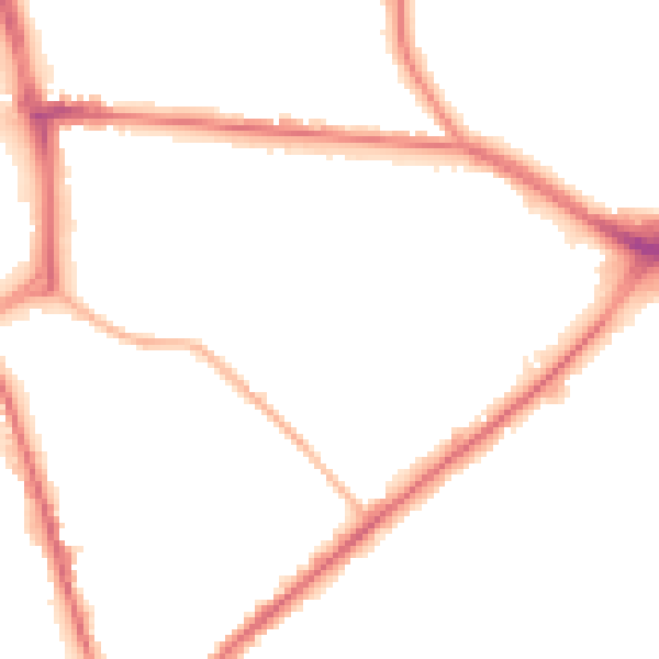 Night-time road noise heatmap for ST1 3RJ